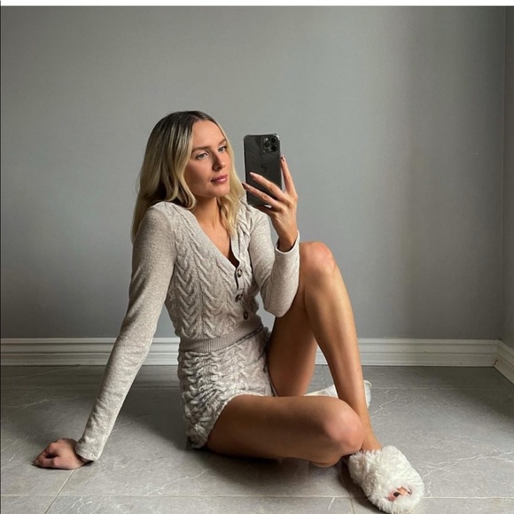 Zara Cable Knit Jumpsuit - Picture 4 of 16